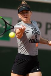 Simona Halep - Practice Prior to the Start of the Roland Garros in Paris 05/22/2019
