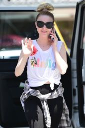 Alessandra Torresani at a Gas Station in Studio City 06/08/2019