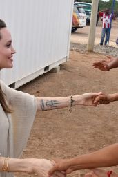 Angelina Jolie - Visits Refugee Camp in Maicao Columbia 06/08/2019