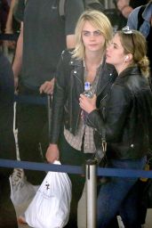 Ashley Benson and Cara Delevingne - JFK Airport in New York City 06/18/2019