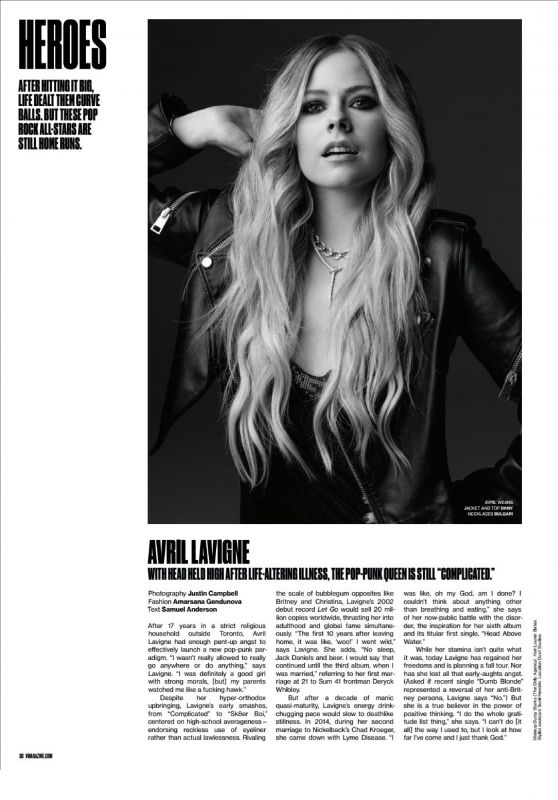 Avril Lavigne - V Magazine Summer 2019 Issue • CelebMafia