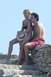 Carolina Dias and Hear Husband Ricardo Kaka - Nammos Beach on the Island of Mykonos 06/24/2019