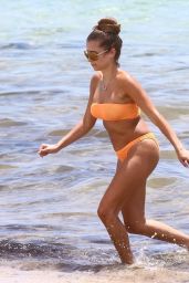 Cathy Hummels in Bikini on the Beach in Miami 06/13/2019