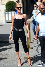 Celine Dion - Leaving Her Hotel "Le Crillon" in Paris 06/27/2019