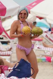 Chanel West Coast in Bikini at the Beach in Miami Beach 06/23/2019