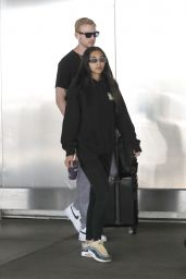 Chantel Jeffries in Comfy Travel Outfit - LAX in LA 06/23/2019
