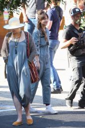 Dakota Johnson - Filming "Covers" in Los Angeles 06/16/2019