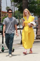 Elle Fanning With Max Minghella - Shopping in LA 06/15/2019