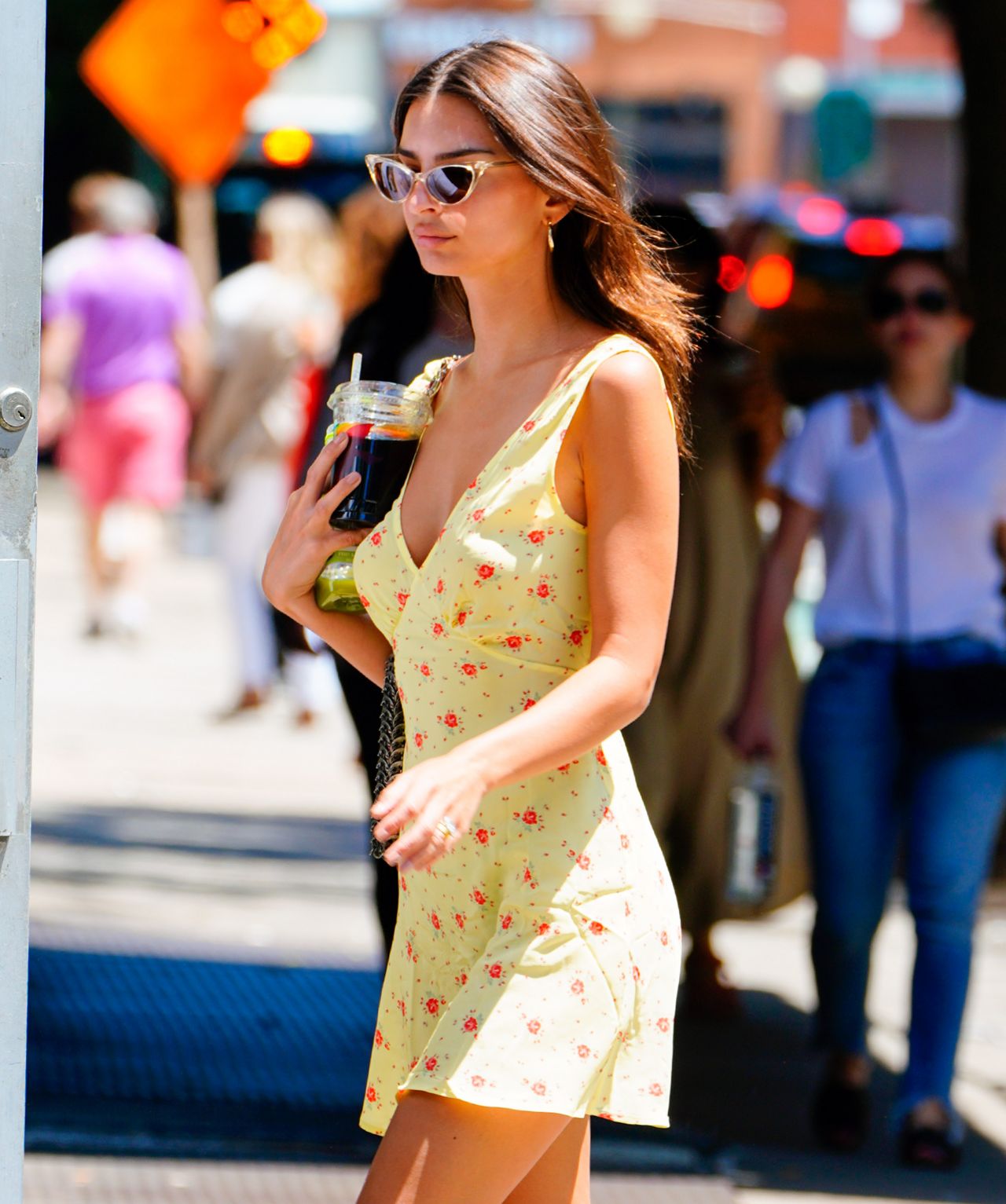 Emily Ratajkowski in Summer Mini Dress - New York City 06/23/2019 ...