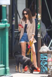 Emily Ratajkowski - Walking Her Dog in NYC 06/05/2019