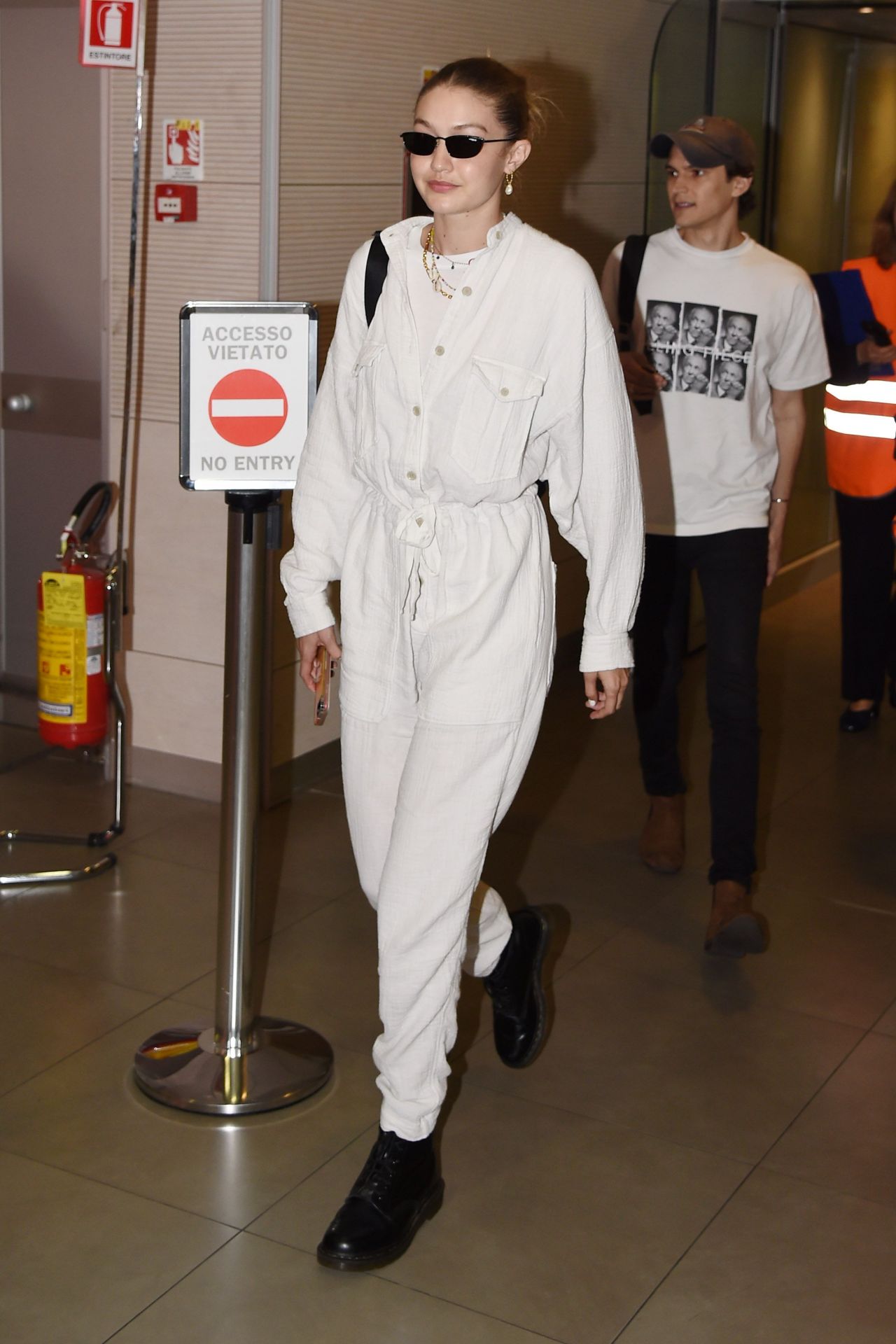 Gigi Hadid at Florence Airport, Italy 06/12/2019 • CelebMafia