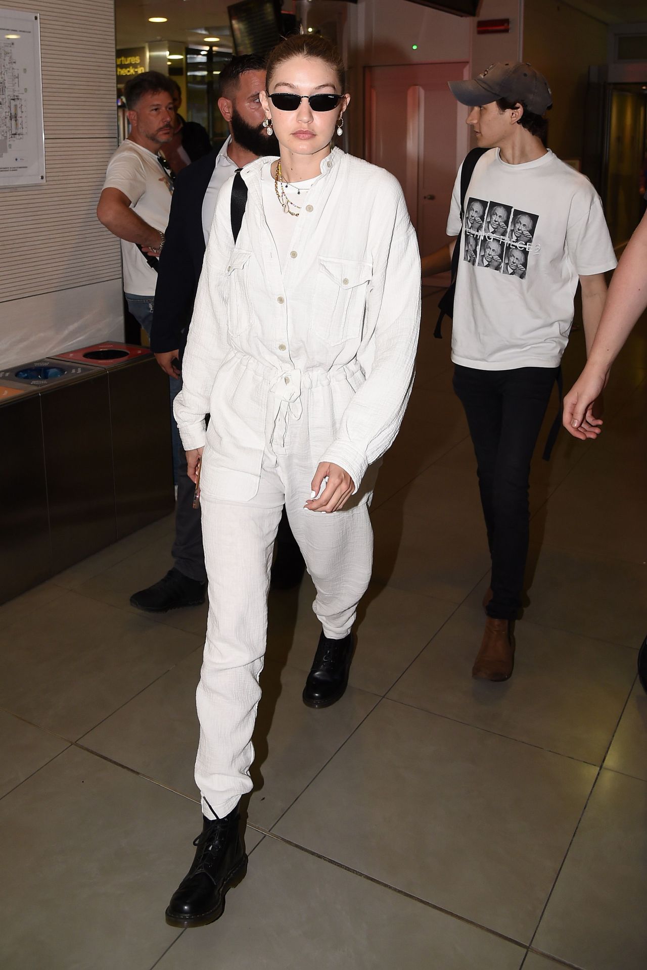 Gigi Hadid at Florence Airport, Italy 06/12/2019 • CelebMafia