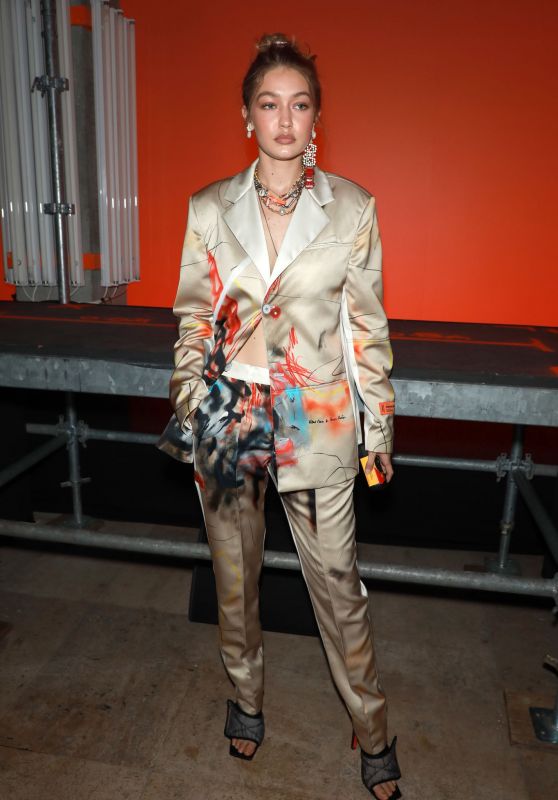 Gigi Hadid - Heron Preston Menswear Spring Summer 2020 Show in Paris