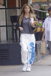 Heidi Klum Make-up Free - Out in NYC 06/03/2019