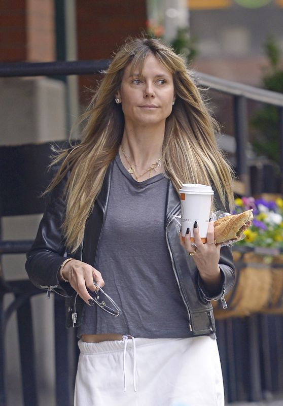 Heidi Klum Make-up Free - Out in NYC 06/03/2019