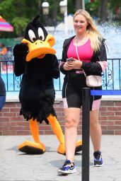 Iskra Lawrence at Six Flags Great Adventure in New Jersey 06/06/2019