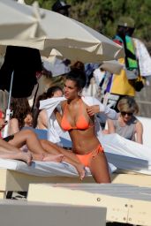Jessica Aidi in Bikini on a Beach in Ibiza 05/27/2019
