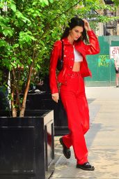 Kendall Jenner in Red - SoHo, NYC 06/01/2019