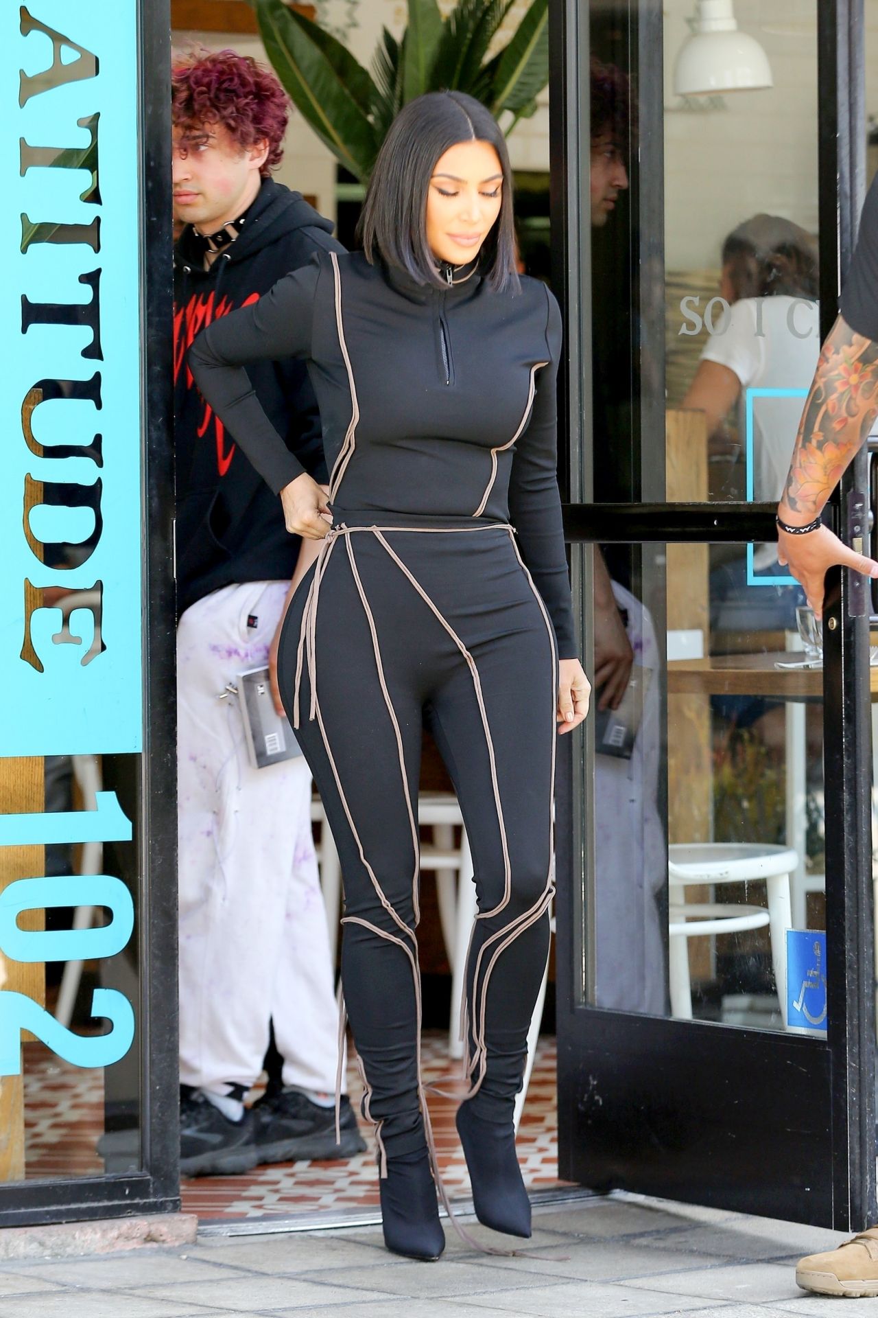Kim Kardashian at Cafe Gratitude in Los Angeles 06/05/2019 • CelebMafia