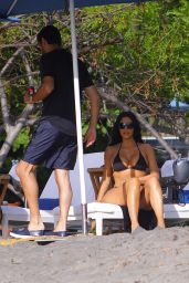 Kim Kardashian in a Black Bikini 06/20/2019