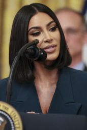Kim Kardashian - Speaks During a Second Chance Hiring and Criminal Justice Reform Event in the East Room of the White House in Washington 06/13/2019