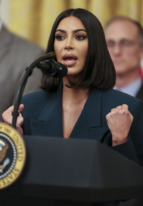 Kim Kardashian - Speaks During a Second Chance Hiring and Criminal Justice Reform Event in the East Room of the White House in Washington 06/13/2019