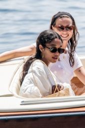 Laura Harrier and Eleonore Toulin on Holiday in Positano 06/17/2019