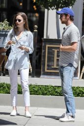 Lily Collins Casual Style - Los Angeles 06/08/2019
