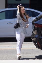 Lily Collins in Casual Outfit - Beverly Hills 06/11/2019