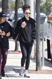 Lily Collins - Leaving the Gym in LA 06/06/2019