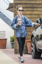 Lily Collins Street Style - Westwood 06/25/2019