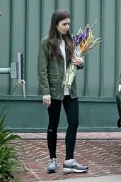 Lily Collins - Surprised With a Flower Delivery 06/05/2019