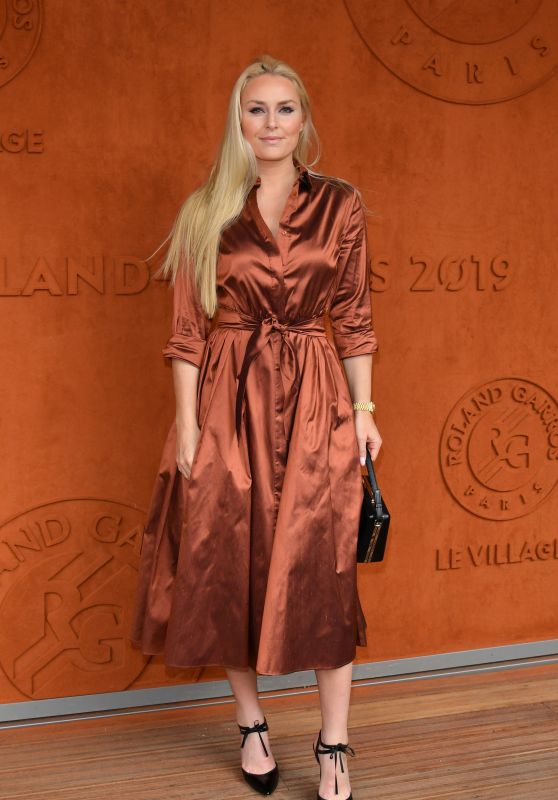 Lindsey Vonn at the Roland Garros in Paris 05/31/2019