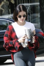 Lucy Hale in Tights - Leaving a Gym in Studio City 06/02/2019