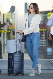 Mandy Moore in Travel Outfit at JFK Airport in New York 06/21/2019