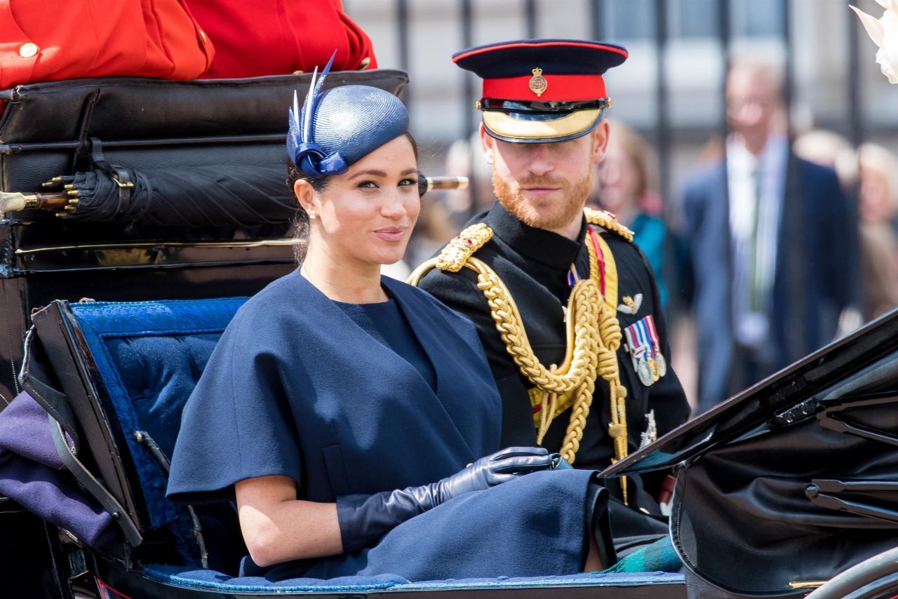 Meghan Markle and Prince Harry - Trooping the Colour Ceremony in London