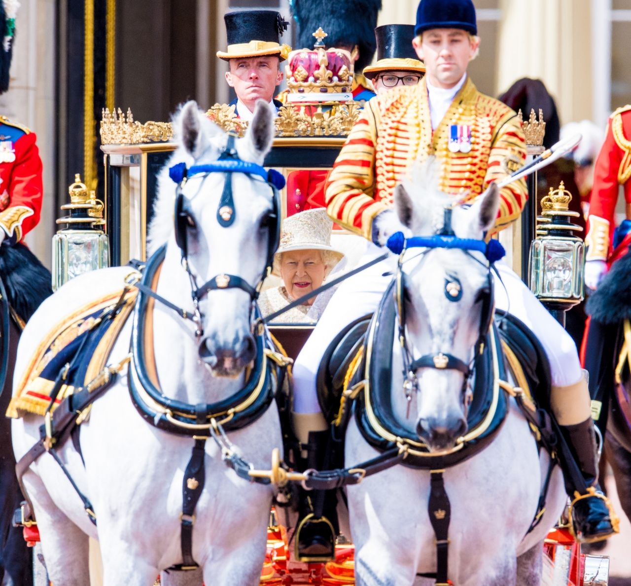 Meghan Markle and Prince Harry - Trooping the Colour Ceremony in London