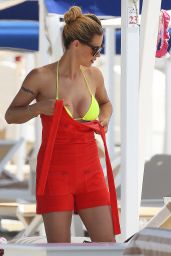 Michelle Hunziker in Bikini on the Beach in Forte dei Marmi 06/18/2019
