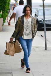 Michelle Rodriguez - Gets Her Dinner To-Go From Giorgio Baldi in Santa Monica 06/13/2019