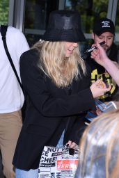 Miley Cyrus in Travel Outfit at the Airport in Warsaw 06/01/2019