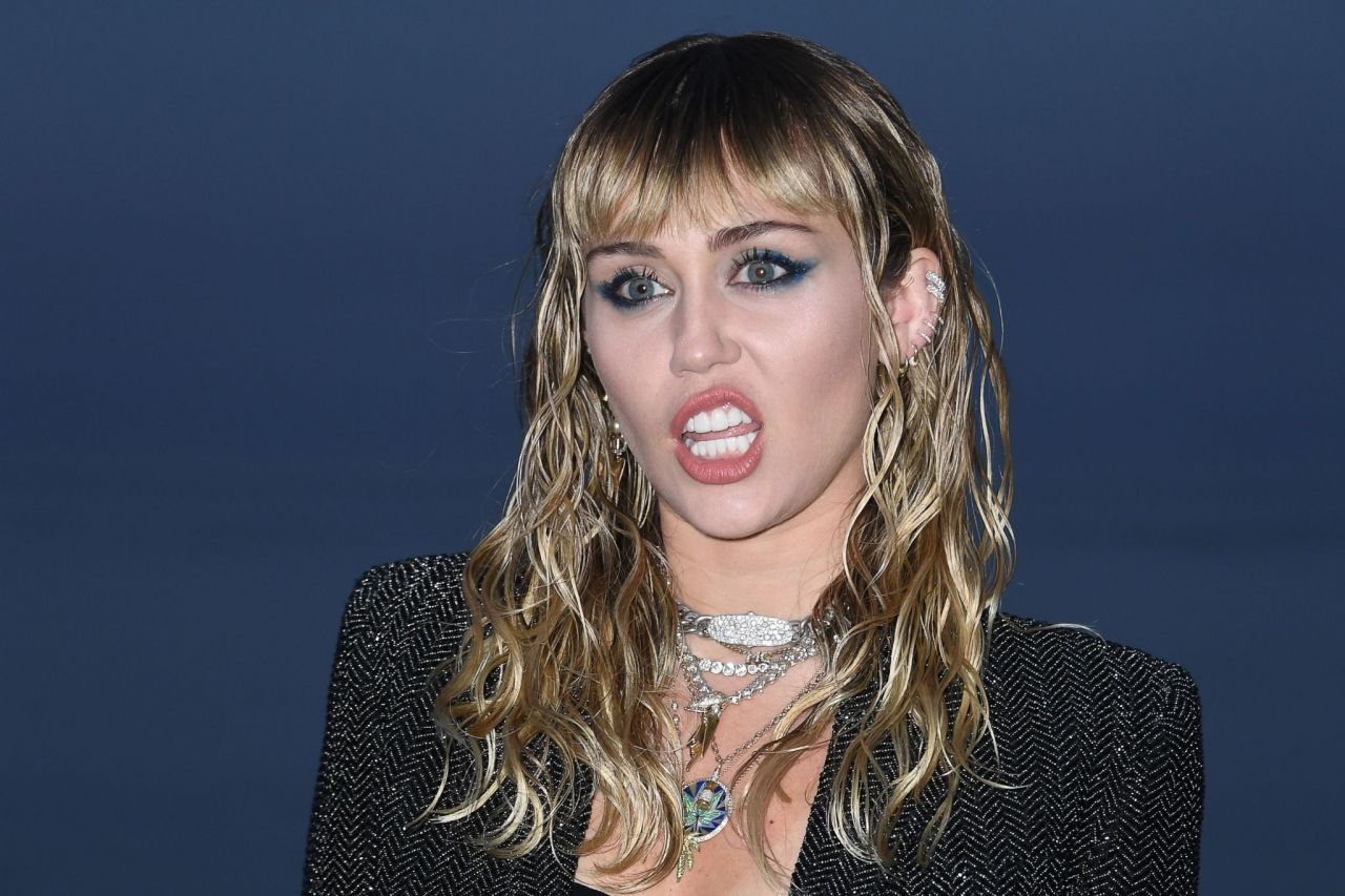 Miley Cyrus - Saint Laurent Mens S/S 20 Show Photocall in Malibu 06/06 ...