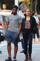 Olivia Cooke and John Boyega - Filming Their Upcoming Movie Project "Naked Singularity" in Brooklyn 06/12/2019