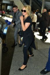 Pamela Anderson at LAX Airport in Los Angeles 06/05/2019