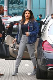 Priyanka Chopra in Travel Outfit - LAX Airport 06/04/2019