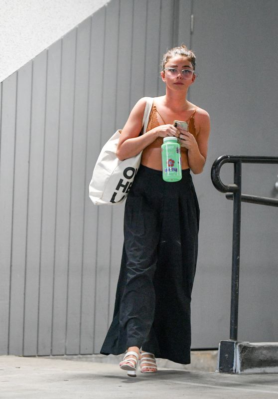 Sarah Hyland - Leaving a Cryotherapy Session in Studio City 06/12/2019