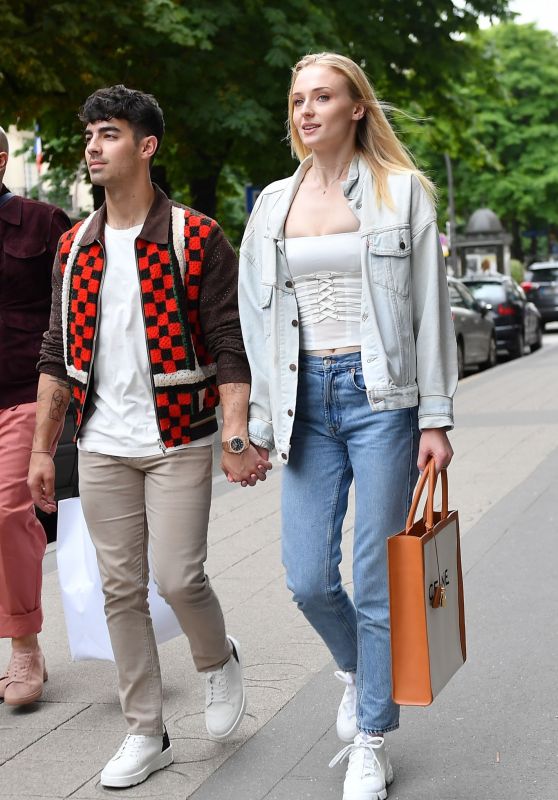Sophie Turner and Joe Jonas - Leaving Celine Boutique in Paris 06/22/2019