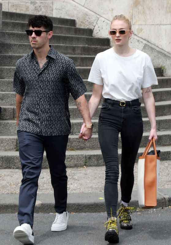 Sophie Turner and Joe Jonas - Out in Paris 06/24/2019