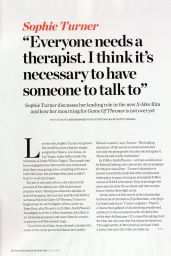 Sophie Turner - Psychologies July 2019 Issue
