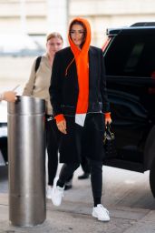 Zendaya in Comfy Travel Outfit - JFK Airport in NYC 06/25/2019