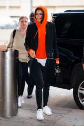 Zendaya in Comfy Travel Outfit - JFK Airport in NYC 06/25/2019